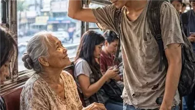أعطى مقعده لامرأة مسنّة… وفي اليوم التالي تغيّرت حياته بالكامل!